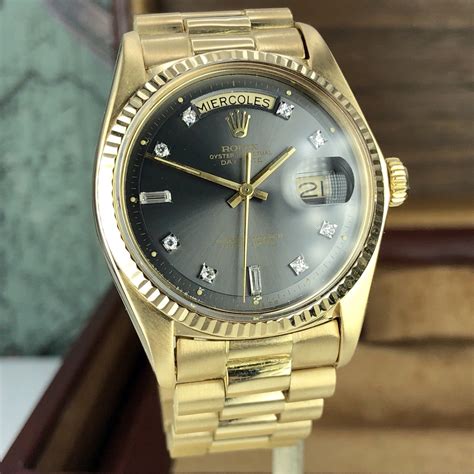 rolex 18k 1|vintage Rolex 18k gold day.